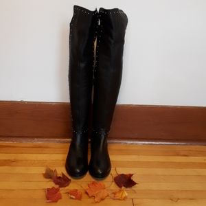 Brand New Womens, Over The Knee Black Boot